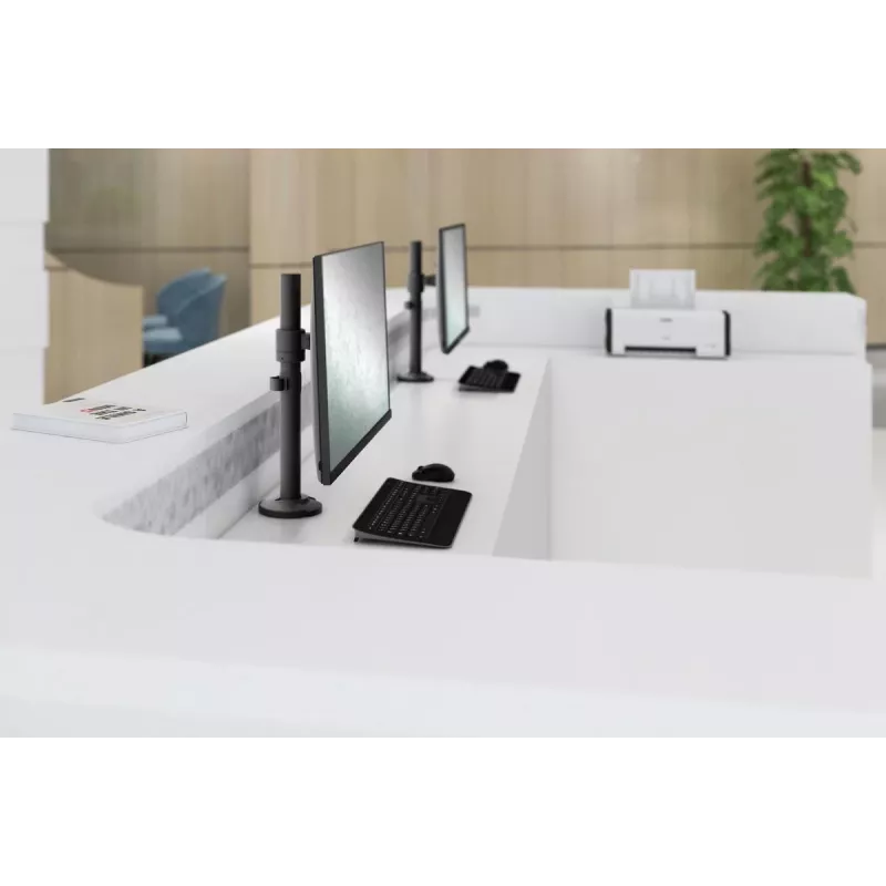 DIGITUS Universal Single Monitor Pole Mount 17-32in 8 Kg (max.) Μαύρο