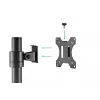 DIGITUS Universal Single Monitor Pole Mount 17-32in 8 Kg (max.) Μαύρο