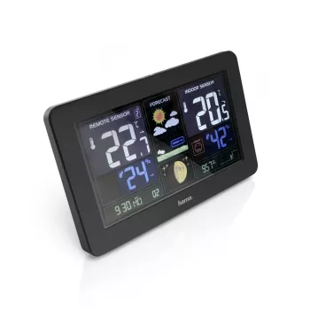 Μετεωρολογικός σταθμός με μπαταρία Hama Premium Black 00186380