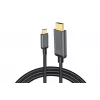 DIGITUS καλώδιο προσαρμογέα USB-C σε HDMI, 4K/30 Hz, 1,8 m, μαύρο
