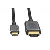 DIGITUS καλώδιο προσαρμογέα USB-C σε HDMI, 4K/30 Hz, 1,8 m, μαύρο