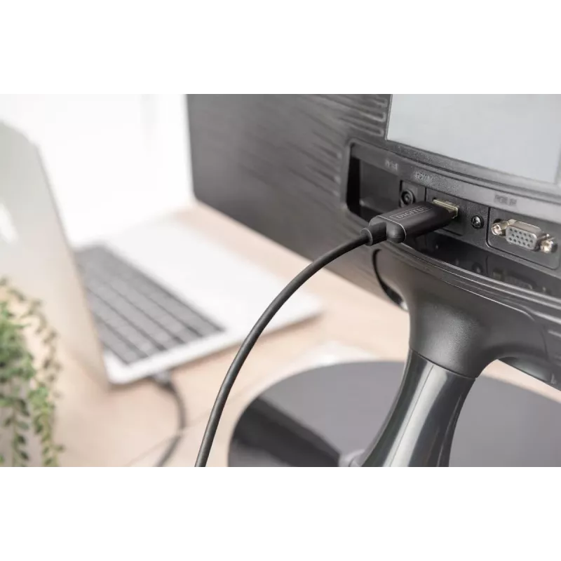 DIGITUS καλώδιο προσαρμογέα USB-C σε HDMI, 4K/30 Hz, 1,8 m, μαύρο