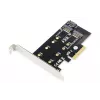 Κάρτα επέκτασης DIGITUS M.2 NGFF/NVMe SSD PCI-Express υποστηρίζει B-, M- και B+M-Key, μεγέθη 80, 60, 42 και 30 mm
