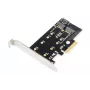 Κάρτα επέκτασης DIGITUS M.2 NGFF/NVMe SSD PCI-Express υποστηρίζει B-, M- και B+M-Key, μεγέθη 80, 60, 42 και 30 mm