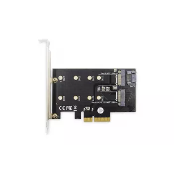 Κάρτα επέκτασης DIGITUS M.2 NGFF/NVMe SSD PCI-Express υποστηρίζει B-, M- και B+M-Key, μεγέθη 80, 60, 42 και 30 mm
