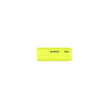 USB stick GOODRAM UME2 8 GB USB 2.0 Type-A, κίτρινο, σχεδιασμός με καπάκι