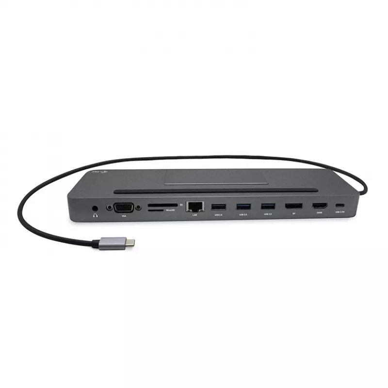 i-tec Μεταλλικό USB-C Εργονομικό 4K 3x Display Docking Station + Power Delivery 85 W