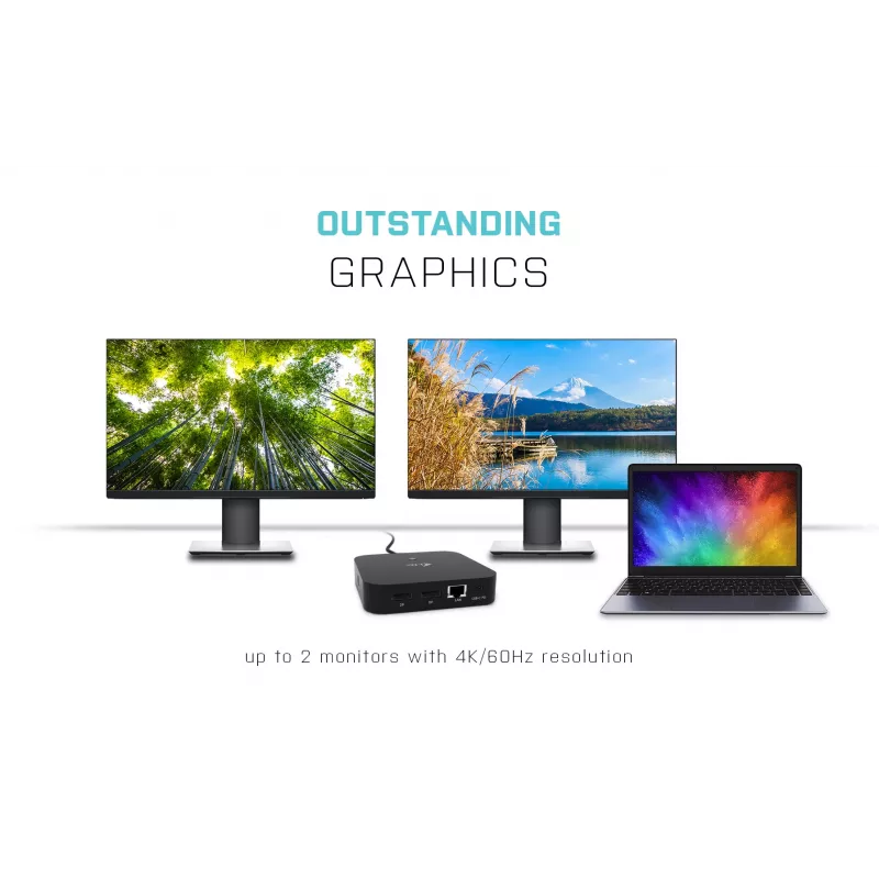 i-tec USB-C Dual Display Docking Station με Power Delivery 100 W