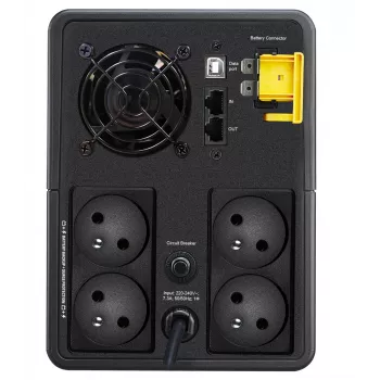 APC Back-UPS, 1600VA, Tower, 230V, 4x γαλλικές πρίζες Schuko CEE 7/5, AVR