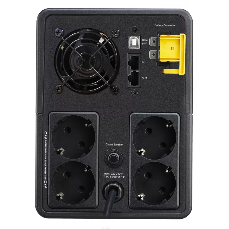 APC Back-UPS, 1600VA, Tower, 230V, 4x πρίζες Schuko CEE 7/7, AVR