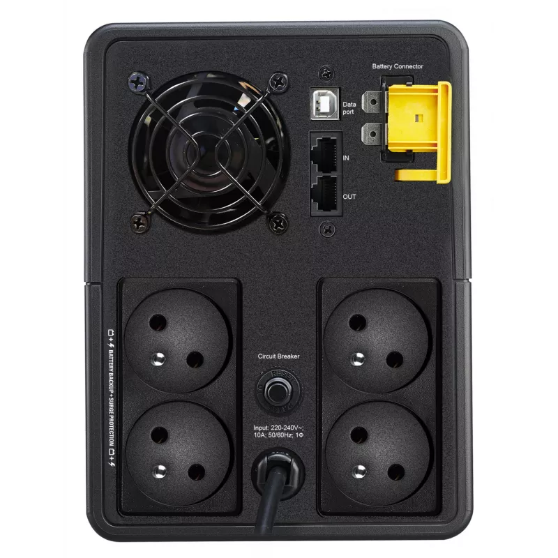 APC Back-UPS, 2200VA, Tower, 230V, 4x γαλλικές πρίζες Schuko CEE 7/5, AVR