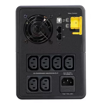 APC Back-UPS, 1600VA, Tower, 230V, 6x έξοδοι IEC C13, AVR, Line-Interactive, 1,6 kVA, 900 W, ημιτονοειδές, 140 V, 300 V