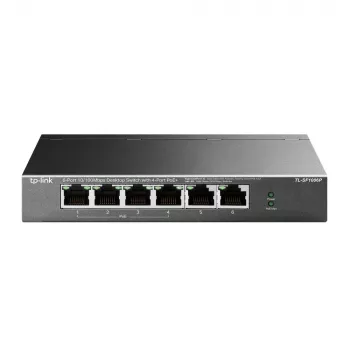 TP-Link TL-SF1006P Διακόπτης δικτύου Unmanaged Fast Ethernet (10/100) Power over Ethernet (PoE) Μαύρο
