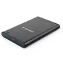 GEMBIRD USB 3.1 Θήκη SATA HDD 2,5 inch με σύνδεση Type-C, βουρτσισμένο αλουμίνιο - Μαύρο