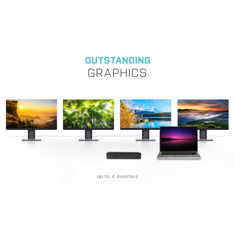Docking Station i-tec USB-C Quattro Display Docking Station με Power Delivery 85 W