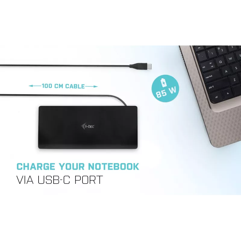 Docking Station i-tec USB-C Quattro Display Docking Station με Power Delivery 85 W