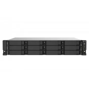 QNAP TS-1273AU-RP-8G NAS/Storage-Server Rack (2U) Ryzen Embedded V1500B 8 GB DDR4 0 TB QNAP QTS Αλουμίνιο, Μαύρο