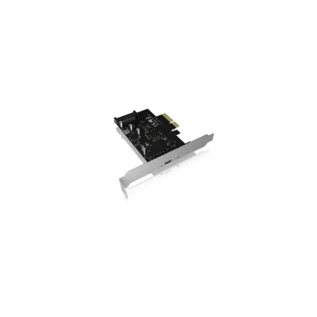 ICY BOX IB-PCI1901-C32 κάρτα ελεγκτή PCIe 3.0 x4, 1x USB-C 3.2 Gen 2x2, μαύρη