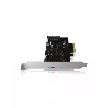 ICY BOX IB-PCI1901-C32 κάρτα ελεγκτή PCIe 3.0 x4, 1x USB-C 3.2 Gen 2x2, μαύρη