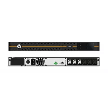 Vertiv Liebert EDGE-1000IRM1U UPS line-interactive 1000 VA 900 W 230 V, τοποθέτηση σε rack 1U, 6x IEC C13, μαύρο