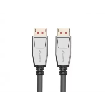 Lanberg CA-DPDP-20CU-0018-BK καλώδιο DisplayPort 1.4 αρσενικό/αρσενικό 1,8 m, 8K 60 Hz, HDR, επιχρυσωμένοι συνδέσμοι, μαύρο