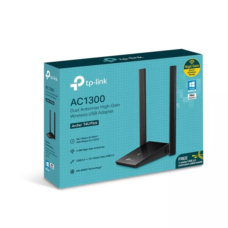 Ασύρματος Προσαρμογέας TP-Link Archer T4U Plus Dual-band Wi-Fi 5