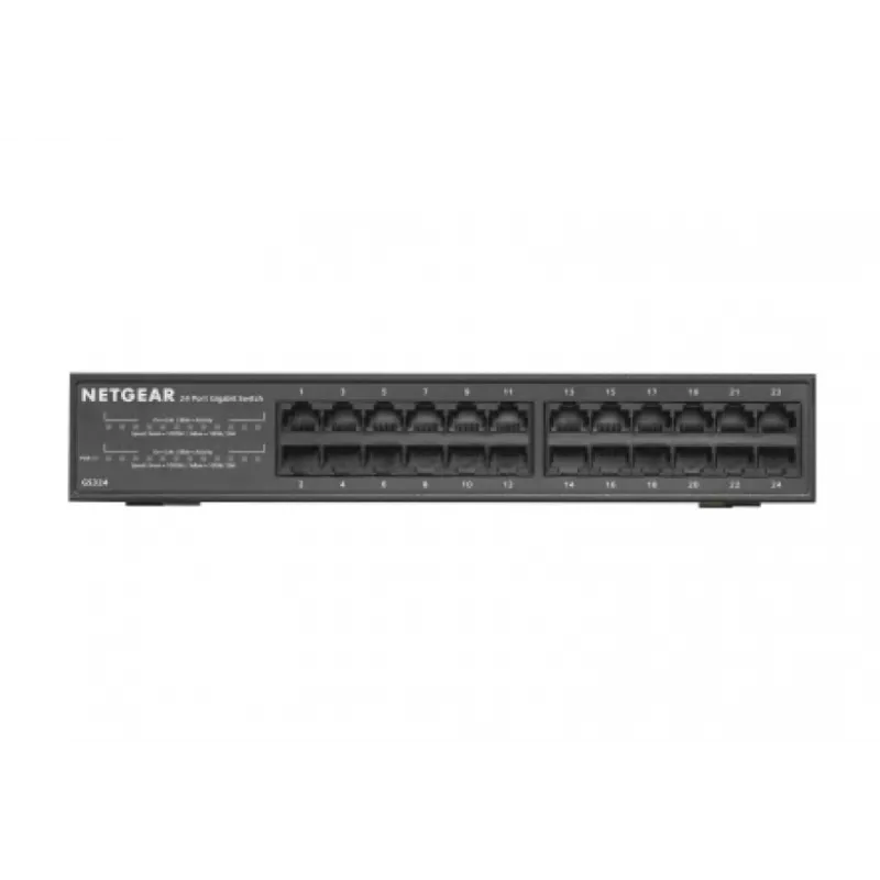 NETGEAR GS324 Μη διαχειριζόμενο Gigabit Ethernet (10/100/1000) μαύρο