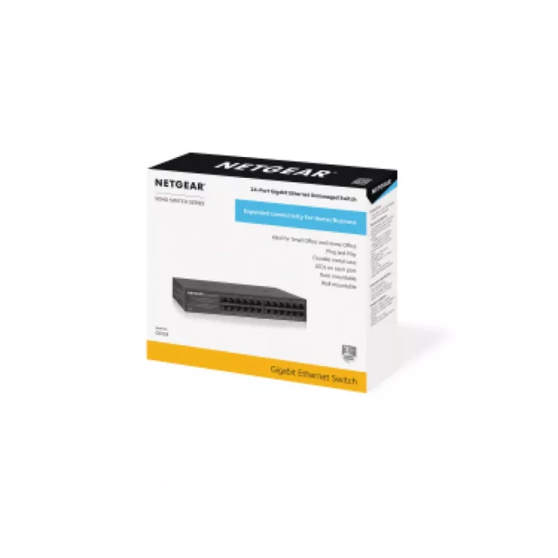 NETGEAR GS324 Μη διαχειριζόμενο Gigabit Ethernet (10/100/1000) μαύρο