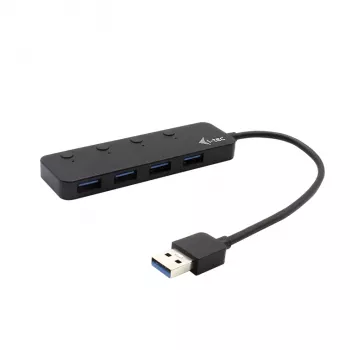 USB Hub i-tec USB 3.0 Metal HUB 4 Port με μεμονωμένους διακόπτες on/off