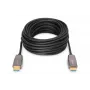 DIGITUS HDMI AOC υβριδικό καλώδιο οπτικής ίνας, Type-A αρσενικό/αρσενικό, 10 m, UHD 8K@60Hz, CE, μαύρο