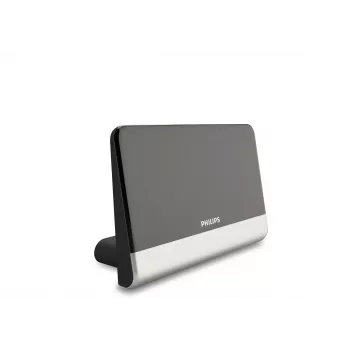 Philips SDV6222/12 ψηφιακή κεραία τηλεόρασης εσωτερικού χώρου, ενισχυμένη, κέρδος 48, FM/UHF/VHF, φίλτρο 3G/4G/LTE, 75 Ohm, 1,8 m, μαύρη