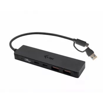 HUB i-tec Metal USB-A/USB-C 2x USB 3.0 + 2x USB-C (10 Gbps)