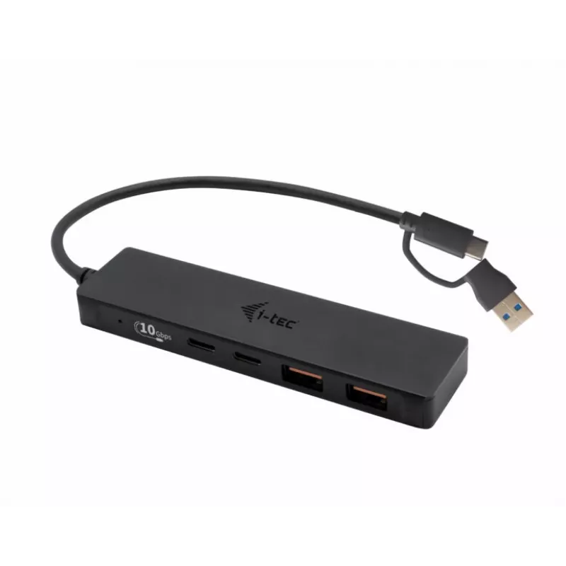 HUB i-tec Metal USB-A/USB-C 2x USB 3.0 + 2x USB-C (10 Gbps)