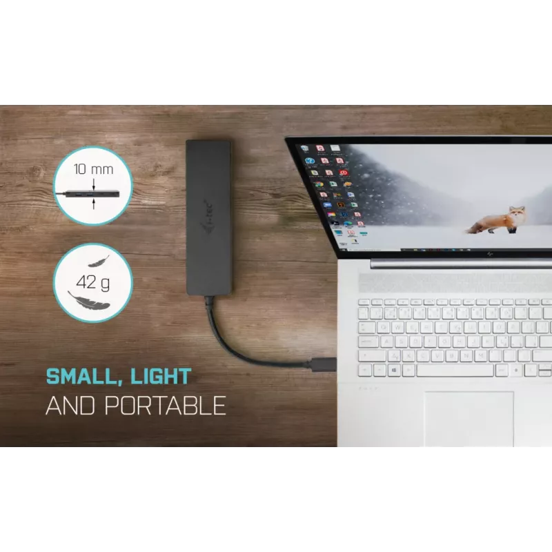 HUB i-tec Metal USB-A/USB-C 2x USB 3.0 + 2x USB-C (10 Gbps)