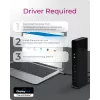 ICY BOX IB-DK2251AC ενσύρματο USB 3.2 Gen 2 (3.1 Gen 2) Type-A μαύρο