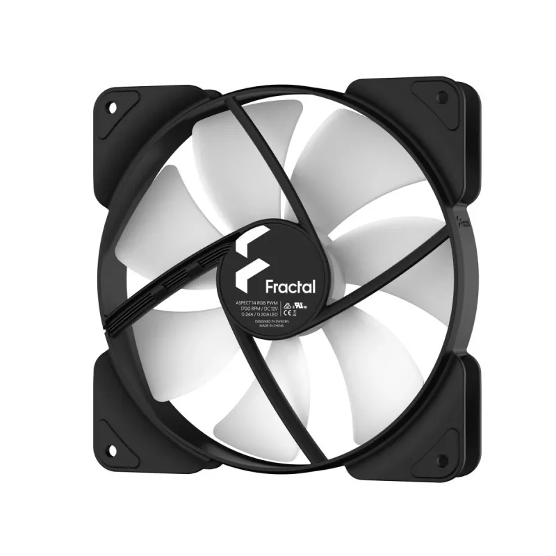 FRACTAL DESIGN Aspect 14 RGB Pwm μαύρο πλαίσιο