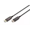 DIGITUS DisplayPort AOC Υβριδικό καλώδιο οπτικών ινών M/M UHD 8K@60Hz, CE, μαύρο 15m