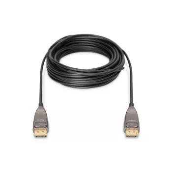 DIGITUS DisplayPort AOC Υβριδικό καλώδιο οπτικών ινών M/M UHD 8K@60Hz, CE, μαύρο 20m