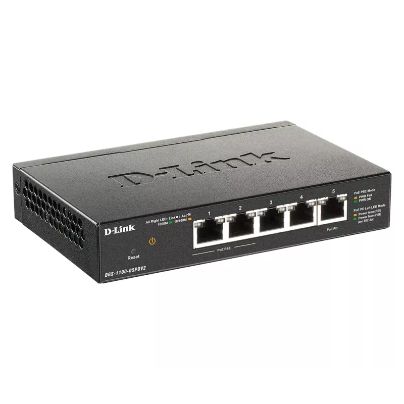 D-Link 5-Port Gigabit PoE Smart Managed Switch με 1 PD-Port