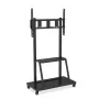 Φορητή βάση δαπέδου για επίπεδη οθόνη TECHLY Signage Display Mount ICA-TR30 — για οθόνες 55 έως 100 ίντσες, VESA 1200x600, μέγ. φορτίο 150 kg, ρόδες, μαύρο