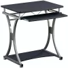 Techly Compact Desk για PC με αφαιρούμενο συρτάρι πληκτρολογίου, Μαύρο Graphite ICA-TB 328BK