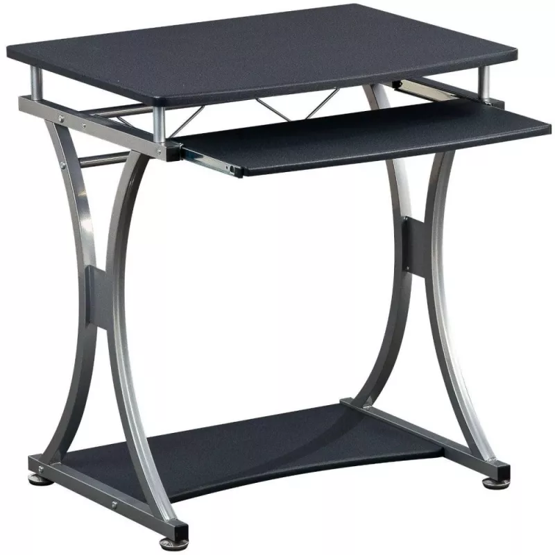 Techly Compact Desk για PC με αφαιρούμενο συρτάρι πληκτρολογίου, Μαύρο Graphite ICA-TB 328BK