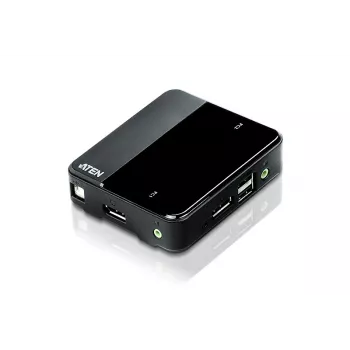 ATEN 2-Port USB 4K DisplayPort 1.2 KVM-Switch (περιλαμβάνεται καλώδιο KVM)