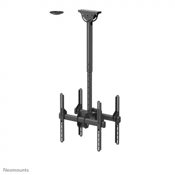 Neomounts NM-C440DBLACK Βάση οροφής για διπλή οθόνη/TV 32-60 ίντσες - h 56-91 cm