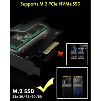 ICY BOX IB-PCI208-HS Κάρτες/προσαρμογείς διασύνδεσης Εσωτερικό M.2