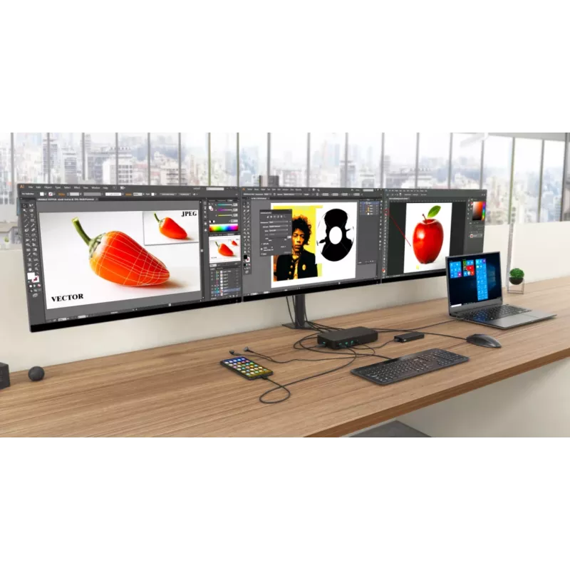 i-tec USB 3.0 / USB-C / Thunderbolt, 3x 4K Σταθμός σύνδεσης + Power Delivery 100W