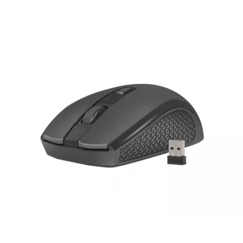 Ασύρματο οπτικό ποντίκι NATEC Jay 2 RF — 2,4 GHz, 1600 DPI, αμφίχειρο, 4 κουμπιά, μαύρο