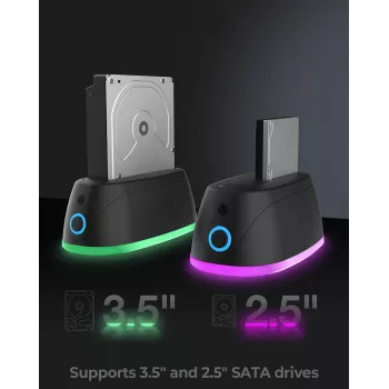 ICY BOX IB-1124L-C3 USB 3.2 Gen 1 (3.1 Gen 1) Type-B μαύρο