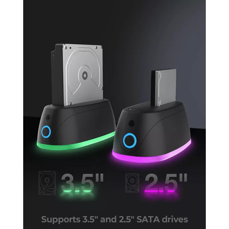 ICY BOX IB-1124L-C3 USB 3.2 Gen 1 (3.1 Gen 1) Type-B μαύρο