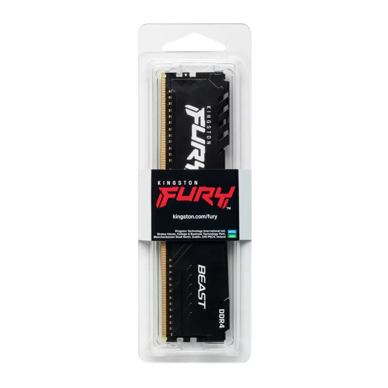 Kingston Technology FURY Beast 16 GB 3600 MT/s DDR4 CL18 DIMM μαύρο